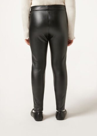 Θερμικά κολάν για κορίτσια με Leather Effect εφέ δέρματος